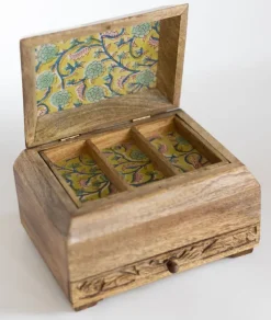Phoolon Mango Wood Jewelry Box