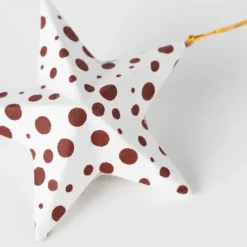 Polka Dot Star Ornament