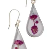 Purple Rain Flower Earrings