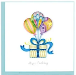 Quilled Balloon Birthday Card
