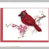 Quilled Cardinal Gift Enclosure Mini Card
