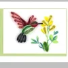 Quilled Hummingbird Gift Enclosure Mini Card