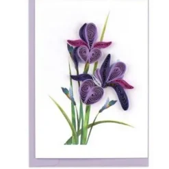 Quilled Iris Gift Enclosure Mini Card