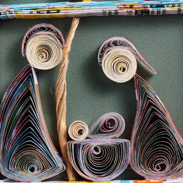 Quilled Nativity Ornament