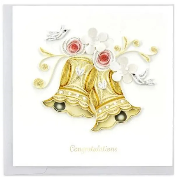 Quilled Wedding Congratulations Card