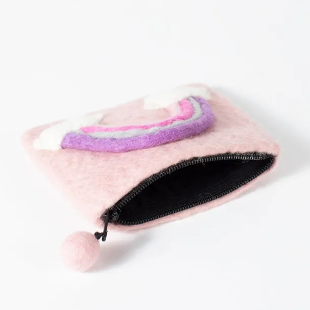 Rainbow Felt Purse