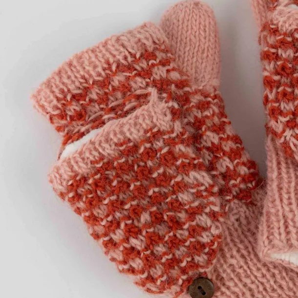Raspberry Convertible Mittens