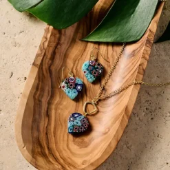 Raza Murano Millefiori Drop Earrings
