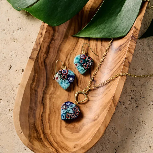 Raza Murano Millefiori Pendant Necklace