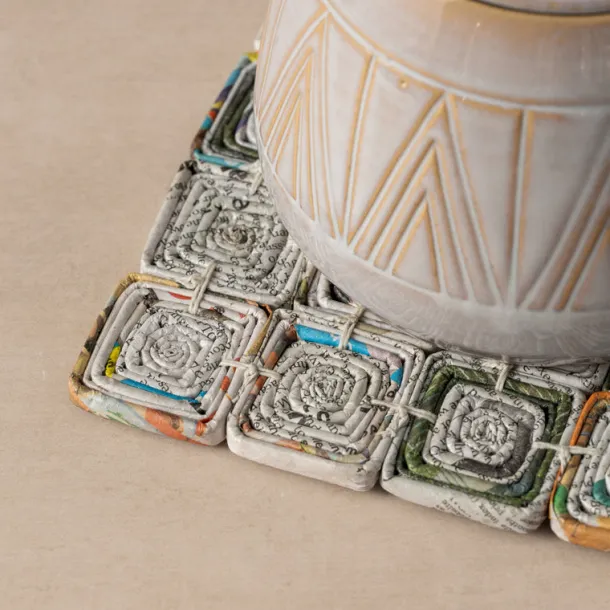 Read All About It Recycled Newspaper Trivet