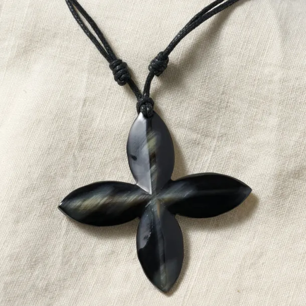 Reclaimed Horn Cross Pendant