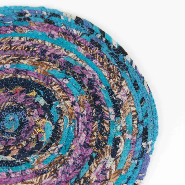 Recycled Sari Round Placemat