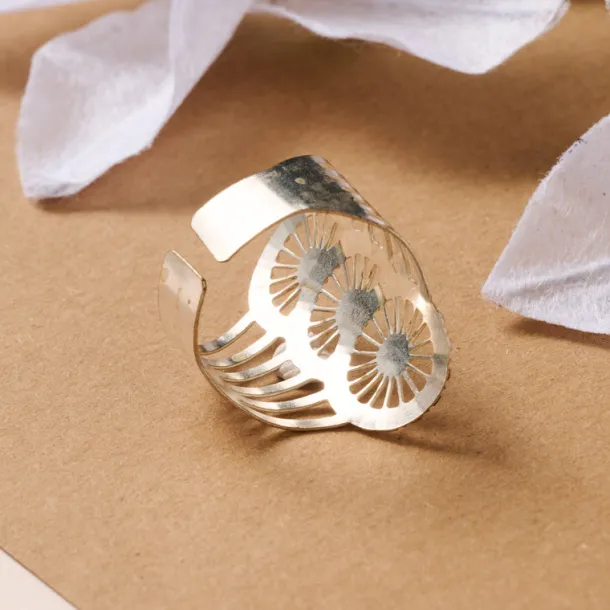 Roda Silver Cuff Ring