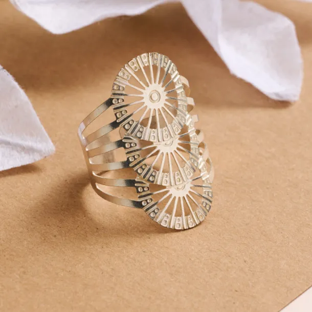 Roda Silver Cuff Ring