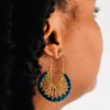 Roja Sunburst Drop Earrings