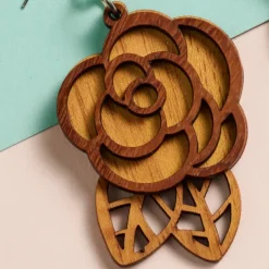 Rosas Langka Wood Earrings