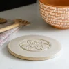Sacred Geometry Ceramic Trivet