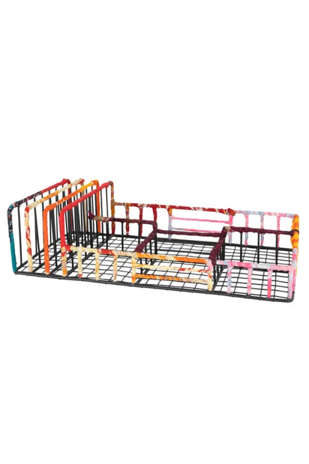 Sari Wrapped Desk Organizer