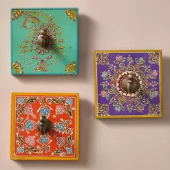 Sarla Iron Wall Hook - Floral
