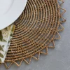Sarpila Round Handwoven Palm Placemat