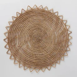 Sarpila Round Handwoven Palm Placemat