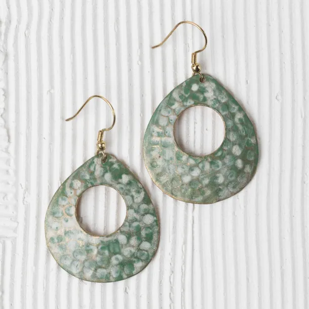 Satya Hammered Teardrop Earrings