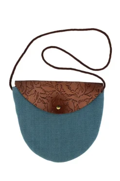 Shanti Leather and Canvas Purse