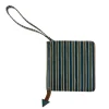 Shanti Striped Leather Wrist Wallet
