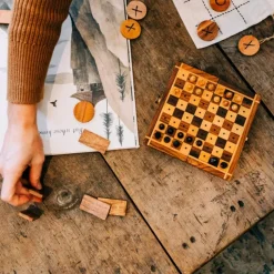 Sheesham Travel Chess Set