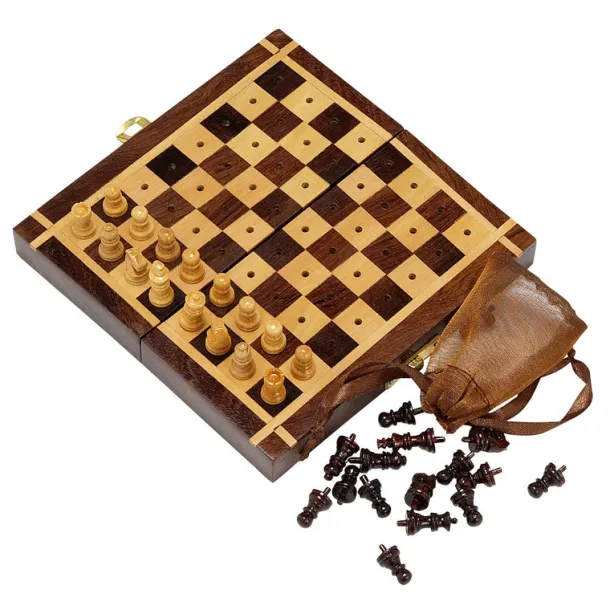 Sheesham Travel Chess Set