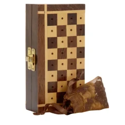 Sheesham Travel Chess Set