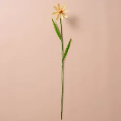 Silk Paper Cone Flowers - Cream