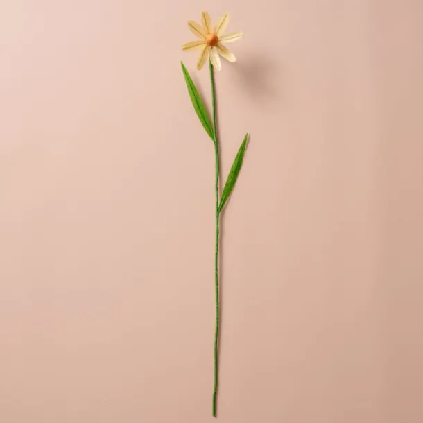 Silk Paper Cone Flowers - Cream