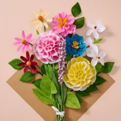 Silk Paper Cone Flowers - Burgandy