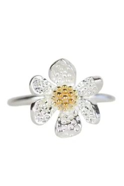 Silver Flower Ring