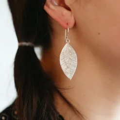 Silver Leaves Earrings