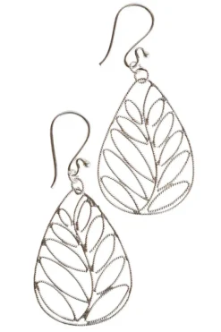 Silver Palms Earrings