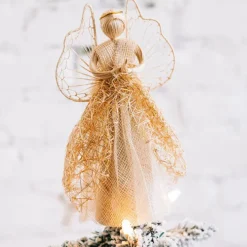 Sinamay Tree Topper Angel