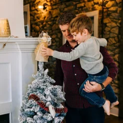 Sinamay Tree Topper Angel