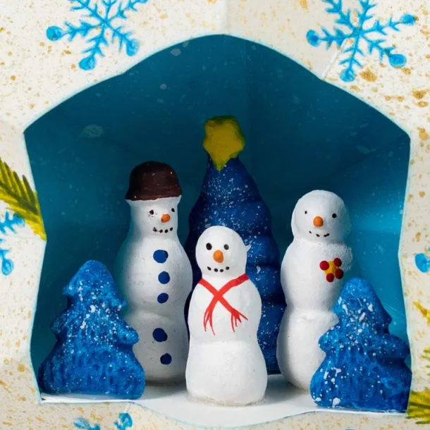 Snowman Trio Star Ornament