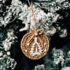 Snowy Night Tree Ornament