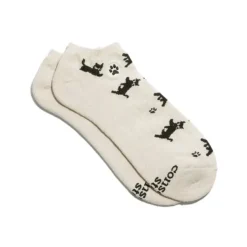 Socks that Save Cats - Ankle, Cream