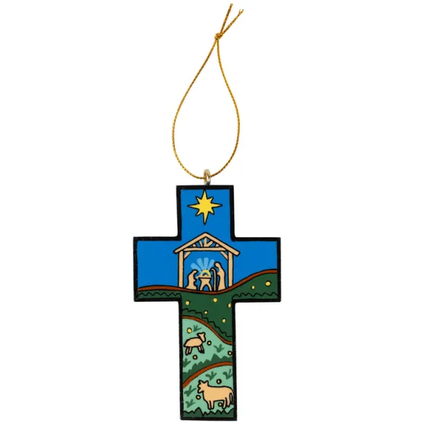 Starry Night Cross Ornament