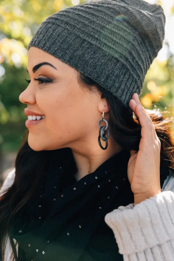 Stormcloud Tagua Earrings
