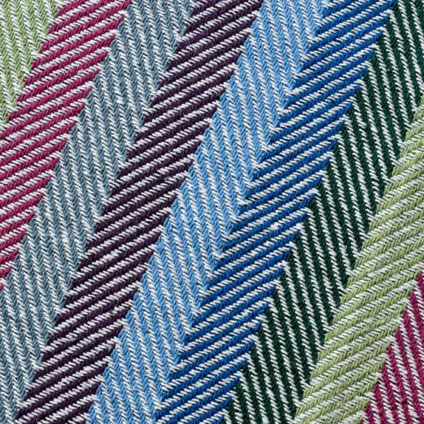 Striped Recycled Cotton Throw Blanket