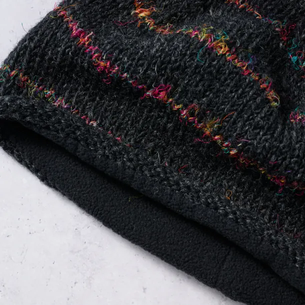 Striped Recycled Wool Knit Hat