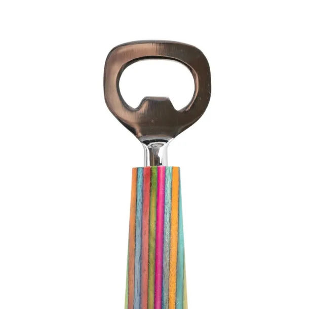 Striped Wood Bottle Opener