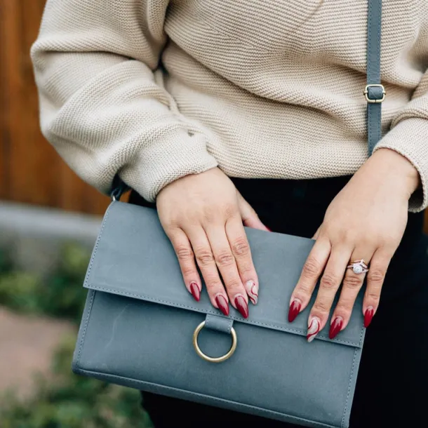 Structured Eco-Leather Purse