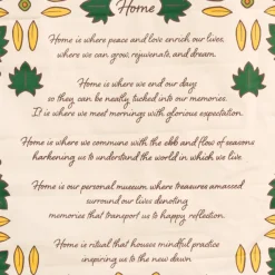 Sunflower Home Poem Wall Hanging