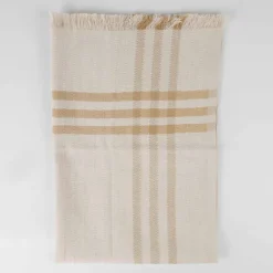 Sunny Stripe Checked Tea Towel